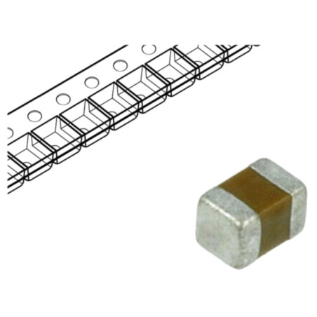 Capacitor: ceramic; 100nF; 100V; X7R; ±10%; SMD; 0805; 7 inch reel