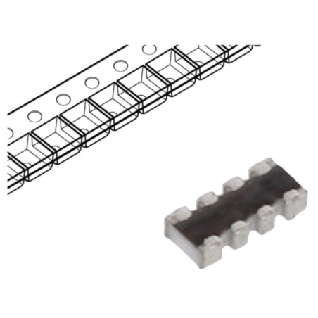 Rezistor multipolar: Y; SMD; 330Ω; ±5%; 62,5mW; Nr.rezistori: 4