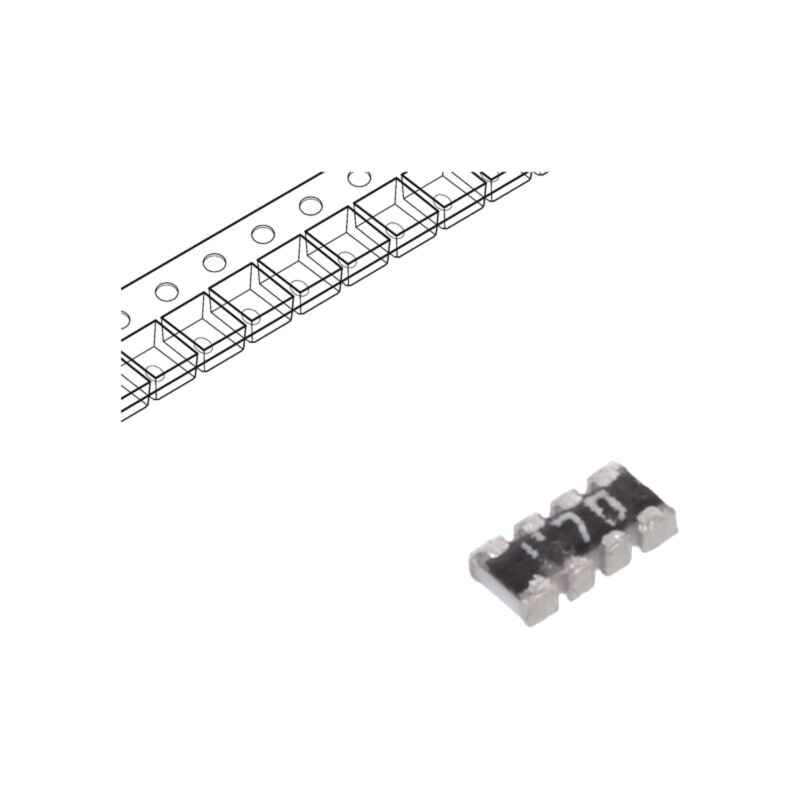 Rezistor multipolar: Y; SMD; 47Ω; ±5%; 62,5mW; Nr.rezistori: 4 Rezistor multipolar: Y; SMD; 47Ω; ±5%; 62,5mW; Nr.rezistori: 4