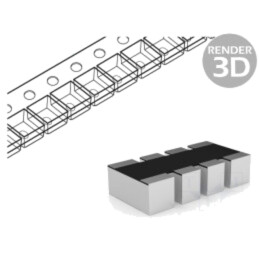 Rezistor multipolar: Y; SMD; 1,8kΩ; ±5%; 62,5mW; Nr.rezistori: 4