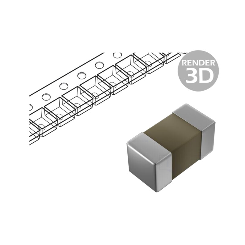 Condensator: ceramic; MLCC; 33pF; 50V; C0G (NP0); ±5%; SMD; 0402 Condensator: ceramic; MLCC; 33pF; 50V; C0G (NP0); ±5%; SMD; 0402