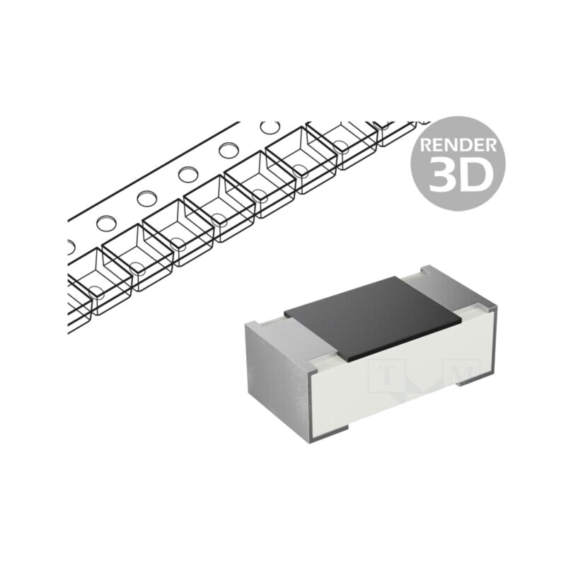 Rezistor: thick film; SMD; 0402; 100kΩ; 62,5mW; ±1%; -55÷155°C