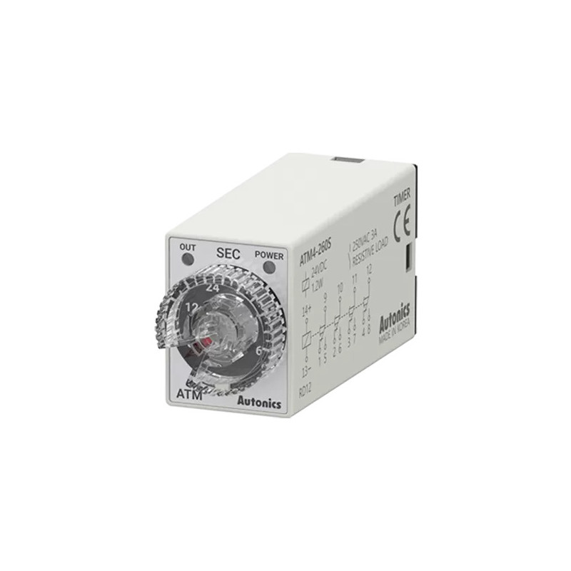 Timer 6s-60s 4PDT, releu 250VAC/3A, 24VDC/3A - 24VDC soclu | Electronic-mag.ro | Componente Electronice Timer 6s-60s 4PDT, releu 250VAC/3A, 24VDC/3A - 24VDC soclu | Electronic-mag.ro | Componente Electronice