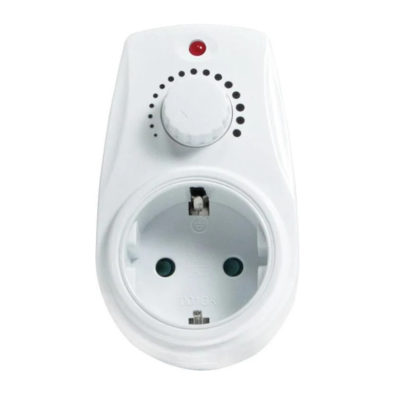 Prelungitor cu prize 16A albă 230VAC 1 priză | Electronic-mag.ro | Componente Electronice