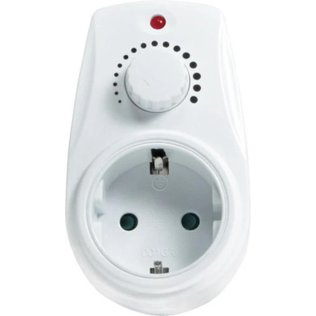 Prelungitor cu prize 16A albă 230VAC 1 priză | Electronic-mag.ro | Componente Electronice