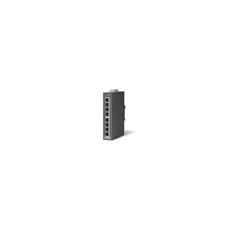 Switch Ethernet neadministrabil 8 porturi 12-48VDC | Electronic-mag.ro | Componente Electronice