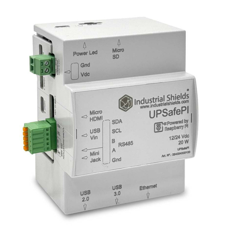 Modul: UPS; UPSafe Pi; 4GBRAM; Interfaţă: Ethernet; 12÷24VDC Modul: UPS; UPSafe Pi; 4GBRAM; Interfaţă: Ethernet; 12÷24VDC