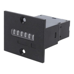 Contor: electromecanic; impulsuri; 230VDC; pe panou; 50x60x62mm
