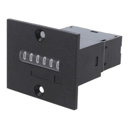 Contor: electromecanic; impulsuri; 230VDC; pe panou; 50x60x62mm