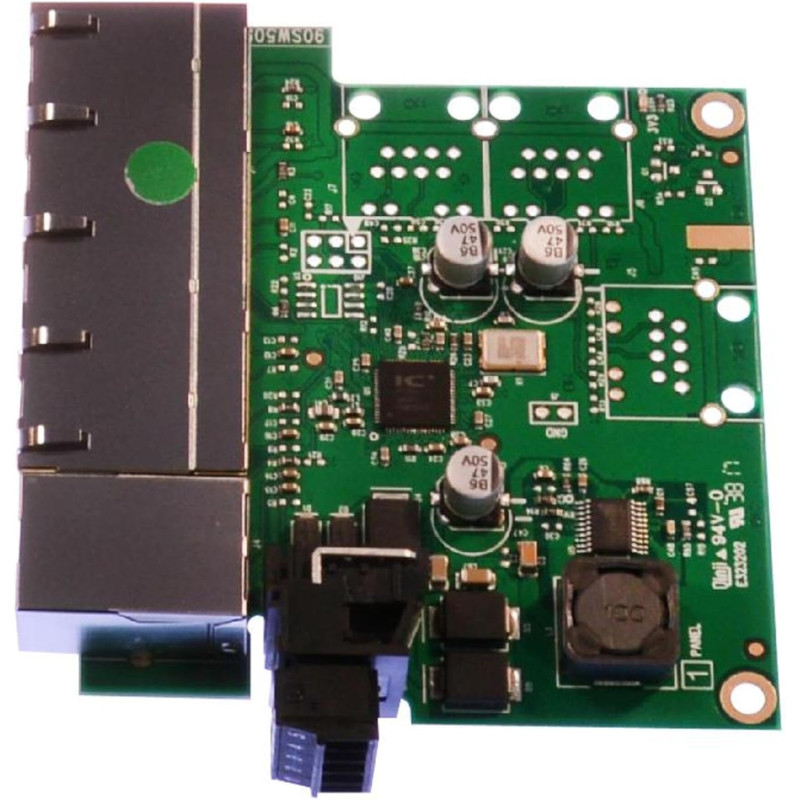 Switch Ethernet Neadministrabil 5 Porturi RJ45 5-30VDC | Electronic-mag.ro | Componente Electronice