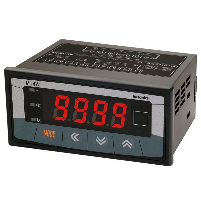 Măsură; tensiune DC; 12÷24VDC; pe panou; MT4W; Afişaj: LED; 14,2mm