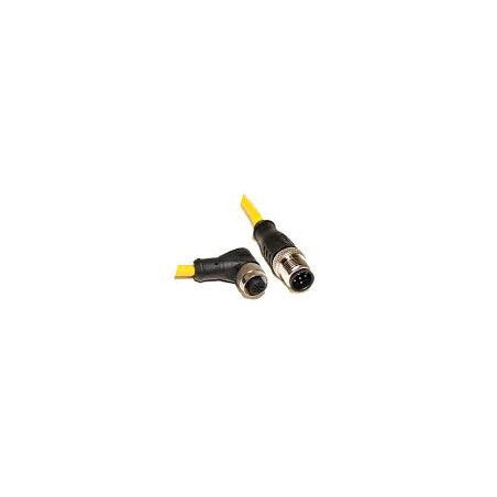 Cablu de conectare; M12; PIN: 5; mufă; 250VAC; 4A; PVC; IP68; 250VDC