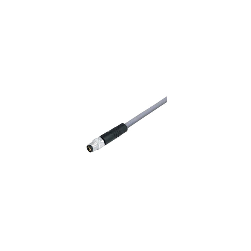 Cablu: pentru senzori/automatizări; M8; PIN: 3; drept; 1m; mufă Cablu: pentru senzori/automatizări; M8; PIN: 3; drept; 1m; mufă