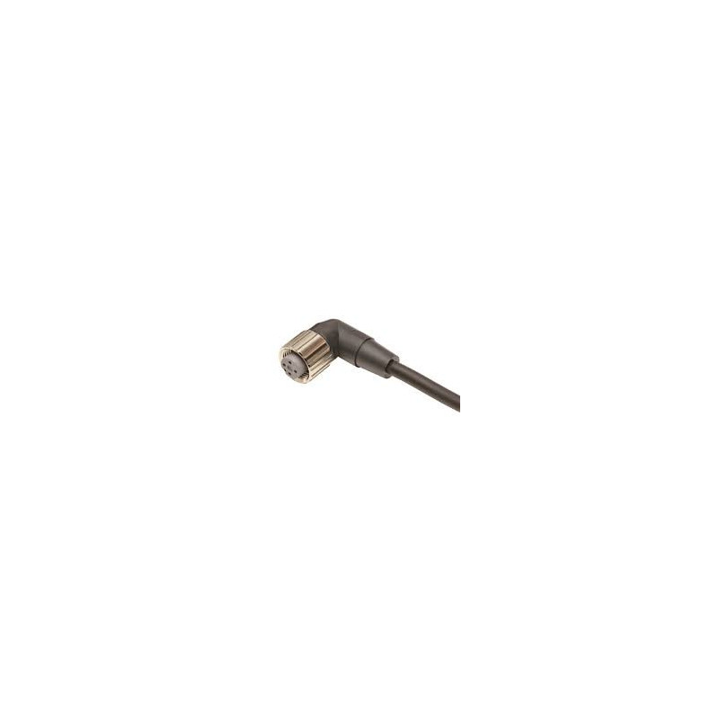 Cablu: pentru senzori/automatizări; M12; PIN: 4; în unghi; 2m; PUR