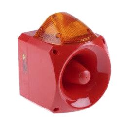 Semnalizator: luminos şi acustic; 110/230VAC; LED; roşie; IP66