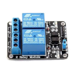 Modul releu 2 canale negru – control inteligent și fiabil