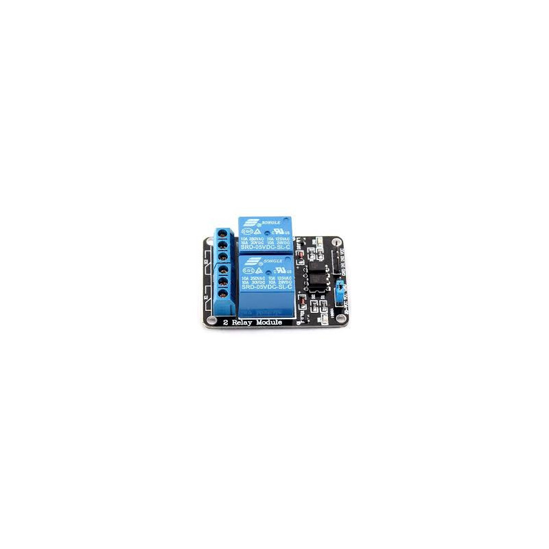 Modul releu 2 canale negru – control inteligent și fiabil