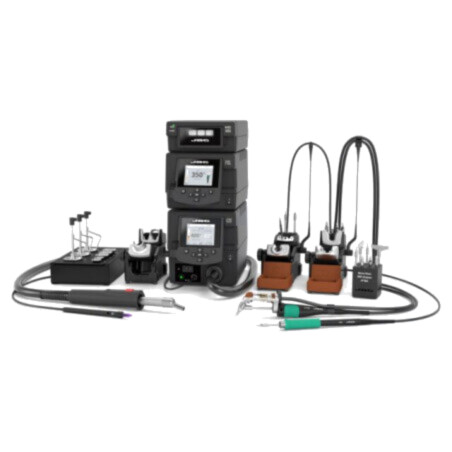 Station: service; 90÷450°C; ESD; 230VAC; 5÷50l/min; Display: LCD