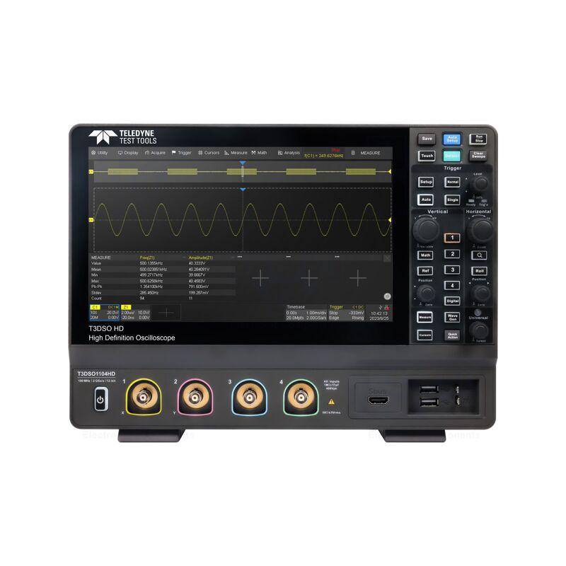 Osciloscop: digital; Ch: 4; 100MHz; 2Gsps; 100Mpts/ch; T3DSO1000HD Osciloscop: digital; Ch: 4; 100MHz; 2Gsps; 100Mpts/ch; T3DSO1000HD