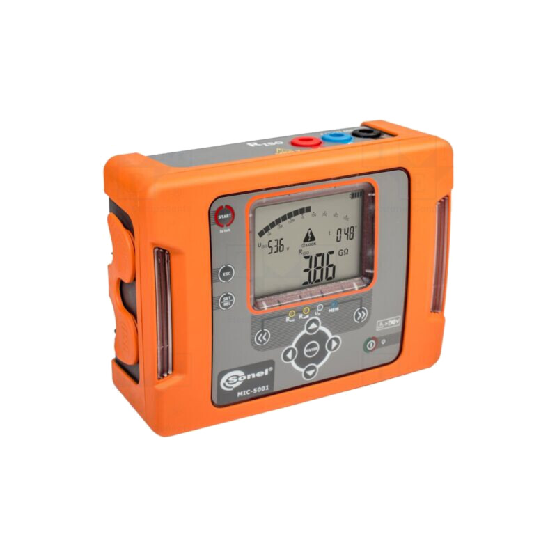 Aparat de măsură: rezistenţa de izolaţie; LCD; Interfaţă: USB