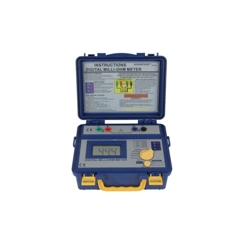 Miliohmetru; LCD; 3,5 cifre; ±(0,5%+2digit) Miliohmetru; LCD; 3,5 cifre; ±(0,5%+2digit)