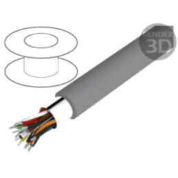 Cablu; Alpha Essential C&C; 4x2x24AWG; ecranat,folie Al-PET; PVC