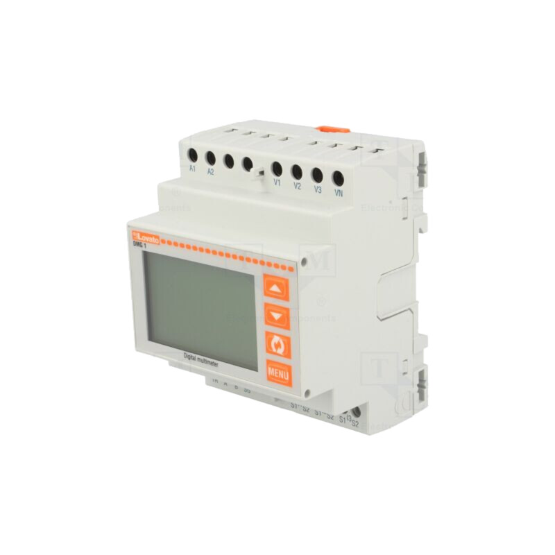 Aparat de măsură: parametri de reţea; pentru şină DIN; LCD; DMG Aparat de măsură: parametri de reţea; pentru şină DIN; LCD; DMG