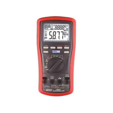 Aparat de măsură: rezistenţa de izolaţie; LCD; True RMS AC