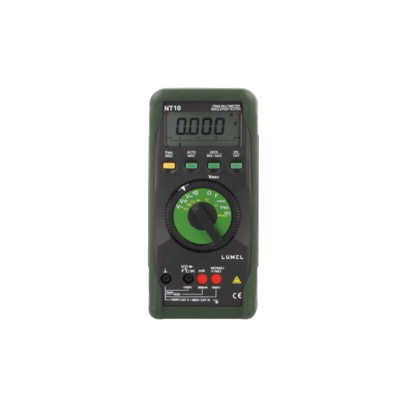 Aparat de măsură: rezistenţa de izolaţie; LED; I DC: 300uA÷300mA