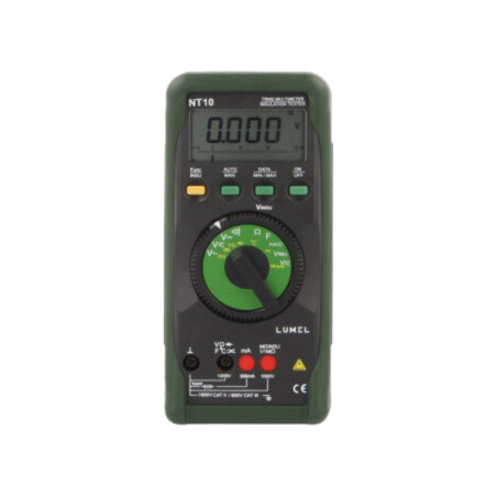 Aparat de măsură: rezistenţa de izolaţie; LED; I DC: 300uA÷300mA