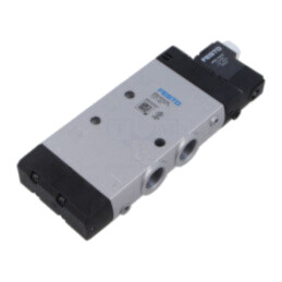 Ventil electromagnetic; 2,5÷10bar; 5/2 monostabil; aluminiu