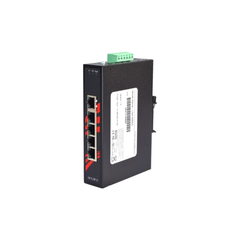 Switch Ethernet; neadministrabil; Număr porturi: 5; 12÷48VDC Switch Ethernet; neadministrabil; Număr porturi: 5; 12÷48VDC