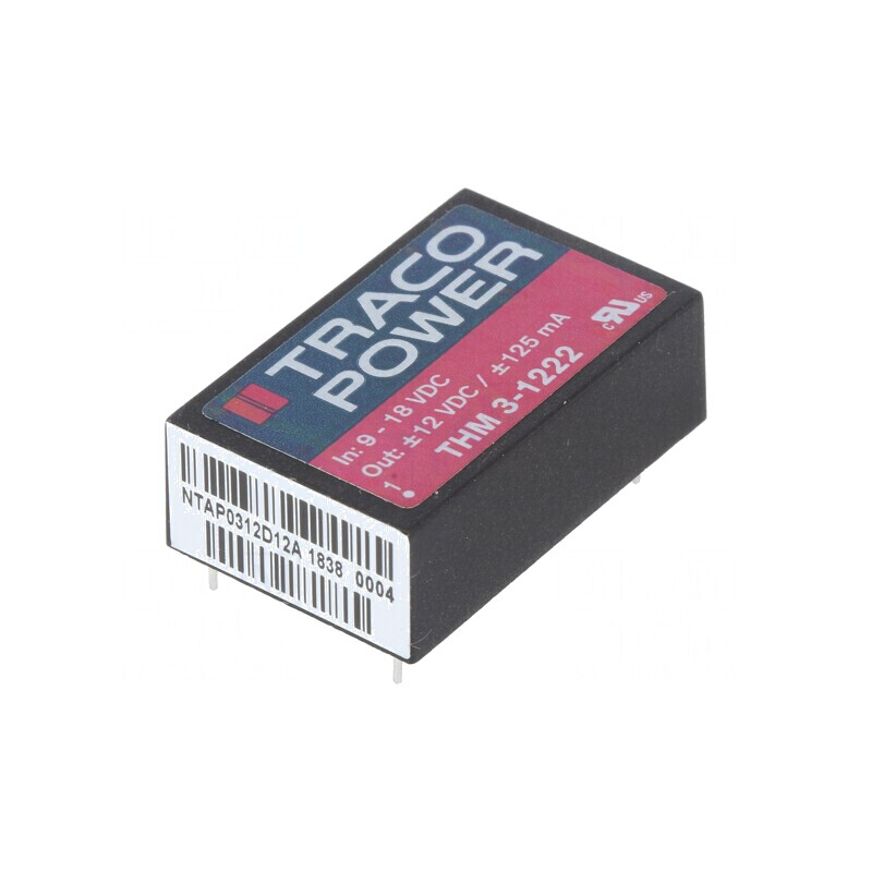 Convertor DC/DC 3W 9-18V la 12V/-12V DIP24 | Electronic-mag.ro | Componente Electronice