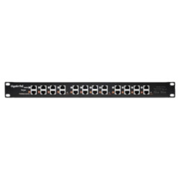 Patch panel; neagră; Număr porturi: 12; RJ45 soclu x12; RACK