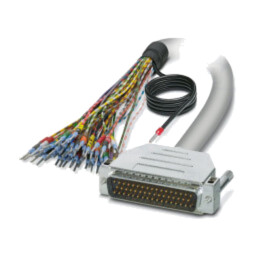 Cablu; D-Sub 50pin mufă,cabluri; PVC; Lung: 2m; gri; Fire: Cu; IP54