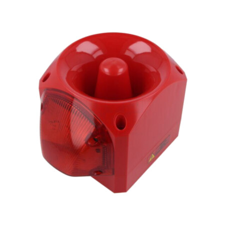 Semnalizator: luminos şi acustic; 110/230VAC; LED; roşie; IP66