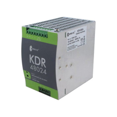 Alimentator: pulsatoriu; 480W; pentru şină DIN; OUT: 1; KDR