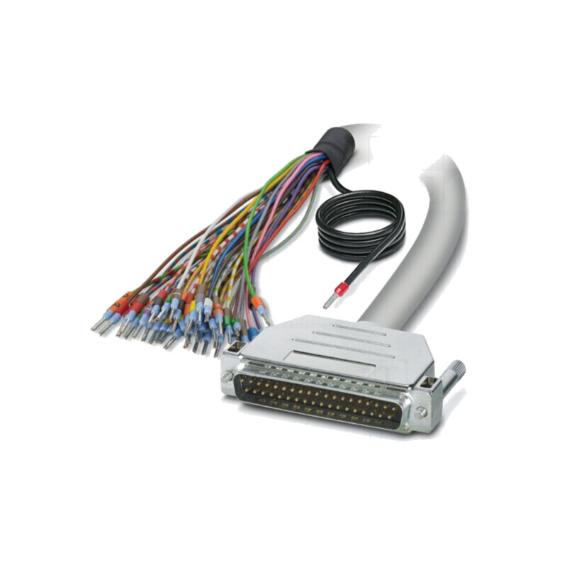 Cablu; D-Sub 37pin mufă,cabluri; PVC; Lung: 2m; gri; Fire: Cu; IP54 Cablu; D-Sub 37pin mufă,cabluri; PVC; Lung: 2m; gri; Fire: Cu; IP54