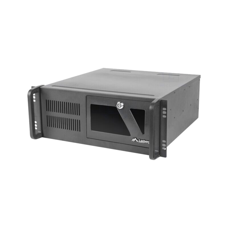 Enclosure: ATX server; Standard: 19"; 4U; black; Z: 117mm; X: 430mm