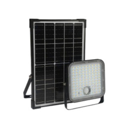 Lamp: LED flood light; IP65; solar,with motion detector; 4800lm