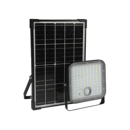 Lamp: LED flood light; IP65; solar,with motion detector; 4800lm