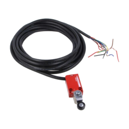 Limitator cursă; manetă R 30,4mm, rolă din plastic Ø16mm; 1,5A