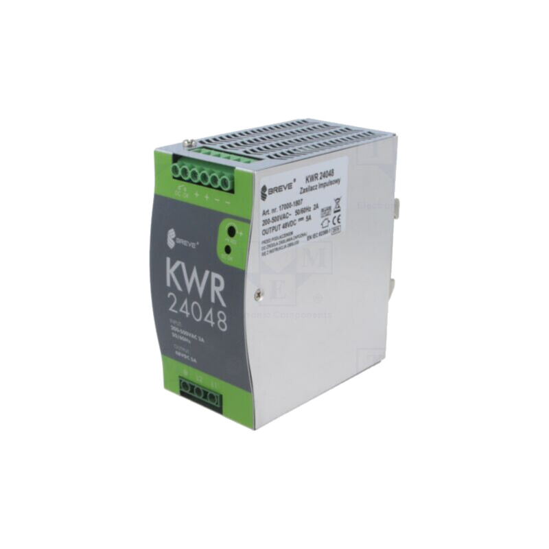 Alimentator: pulsatoriu; 240W; pentru şină DIN; OUT: 1; KWR Alimentator: pulsatoriu; 240W; pentru şină DIN; OUT: 1; KWR