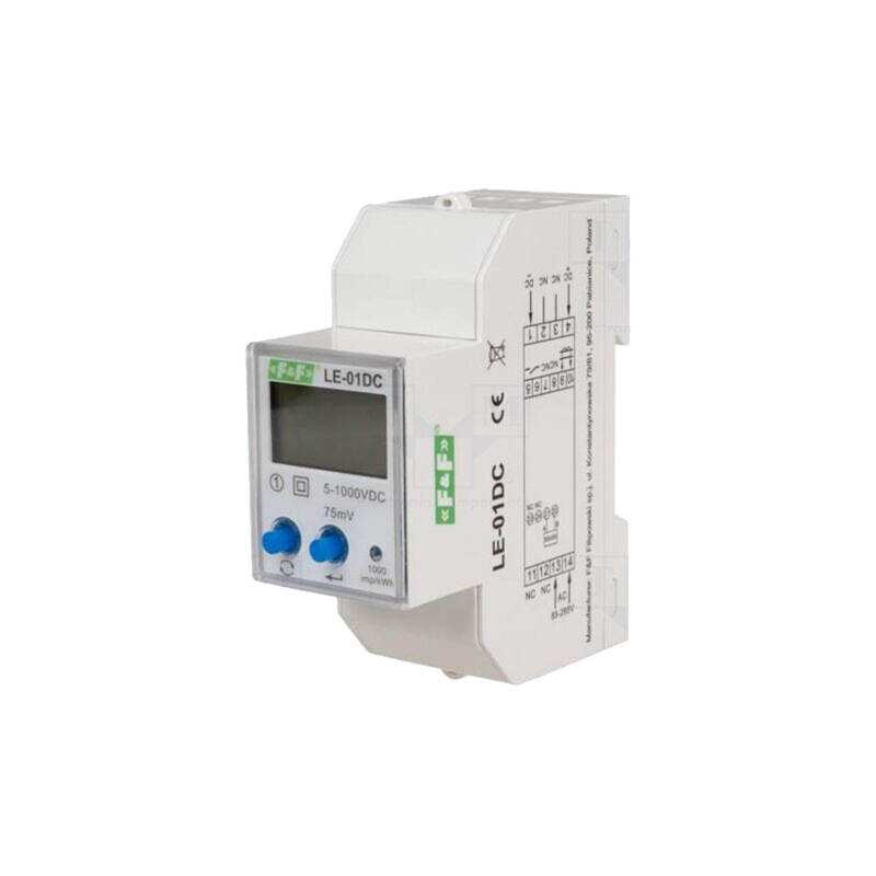 Contor; digital,pentru montare; pentru şină DIN; VDC: 5÷1000V