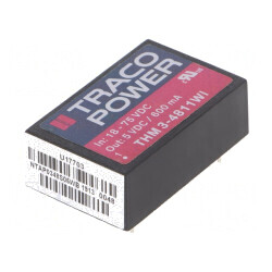 Convertor DC/DC 3W 18-75V la 5V 600mA DIP24 | Electronic-mag.ro | Componente Electronice