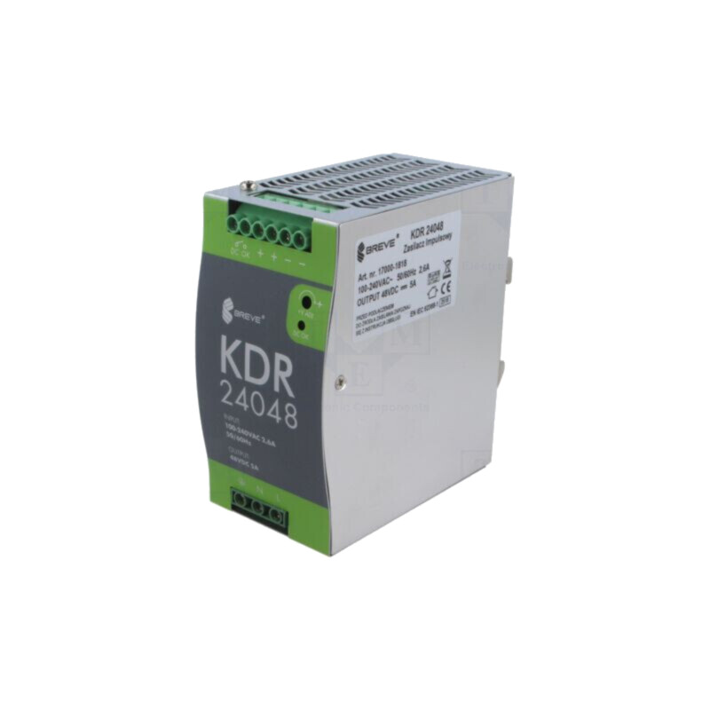 Alimentator: pulsatoriu; 240W; pentru şină DIN; OUT: 1; KDR Alimentator: pulsatoriu; 240W; pentru şină DIN; OUT: 1; KDR