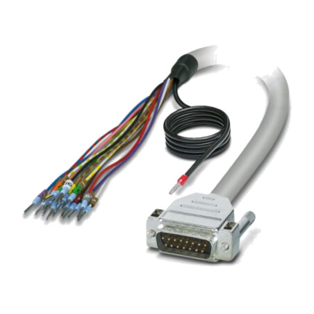Cablu; D-Sub 15pin mufă,cabluri; PVC; Lung: 6m; gri; Fire: Cu; IP54
