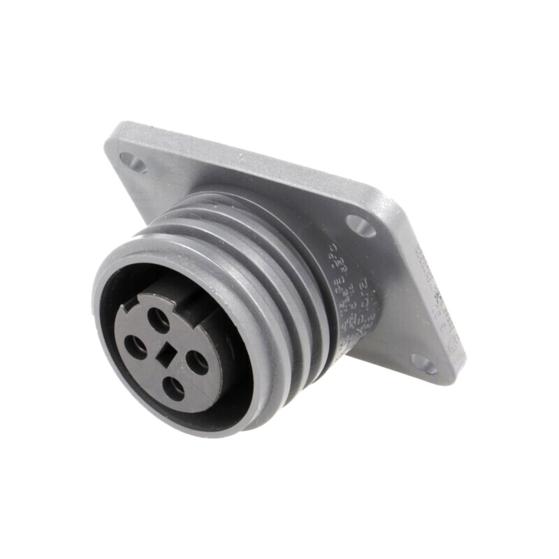Conector: circular; soclu; mamă; PIN: 4; 18A; 600V; EXPlora; nichelat Conector: circular; soclu; mamă; PIN: 4; 18A; 600V; EXPlora; nichelat