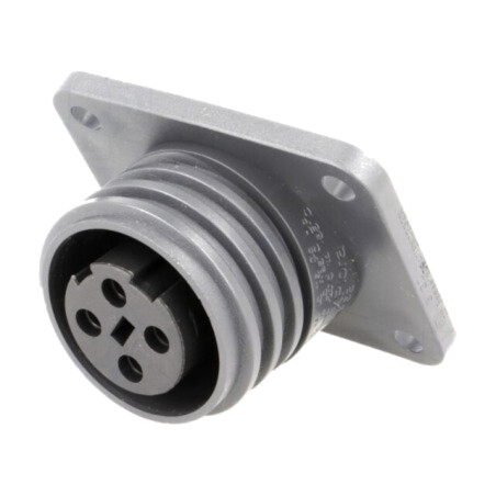 Conector: circular; soclu; mamă; PIN: 4; 18A; 600V; EXPlora; nichelat
