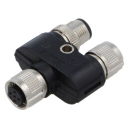 Splitter; M12 tip masculin 5pin,M12 tip feminin 5pin x2